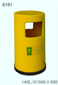 HW-1018  玻璃钢环卫垃圾桶140L